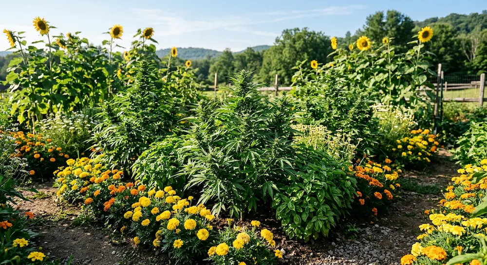 Protecting cannabis plants from the rain outdoors