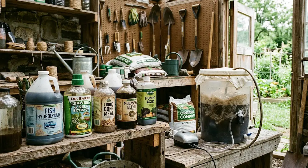 Fast-Acting Organic Nitrogen: Liquids and Teas