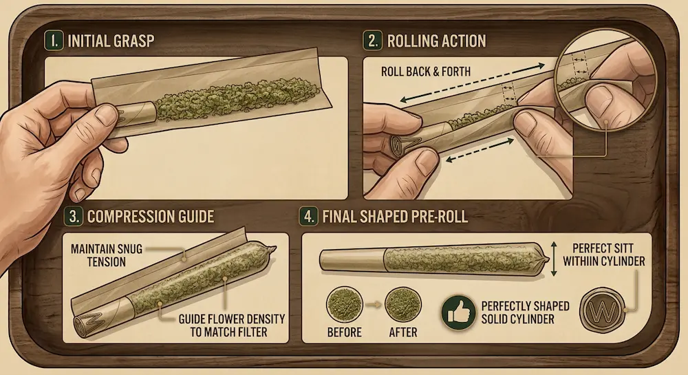 Step 4: Pre-Shape the Joint (The Pre-Roll)